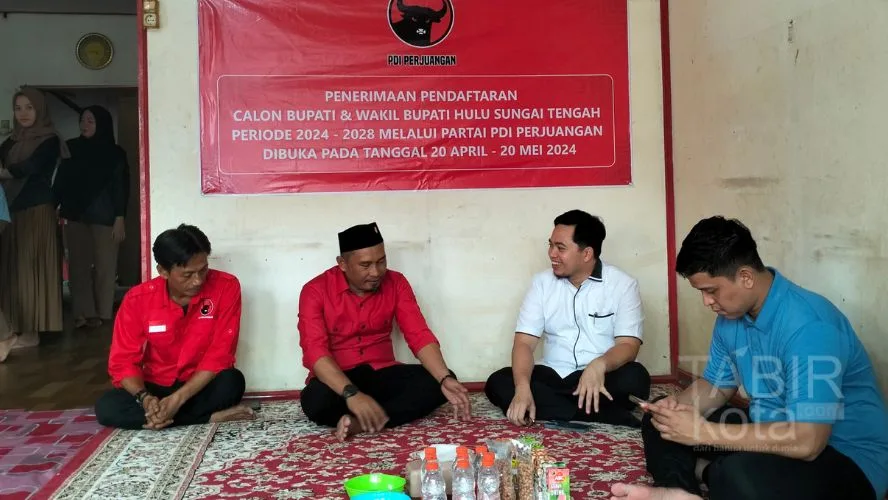 Gandeng Partai “Banteng”, Aulia-Mansyah Daftar Berkas ke PDIP HST