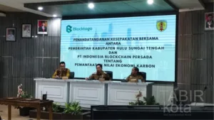 Manfaatkan Nilai Ekonomi Karbon, Pemkab HST MoU dengan PT Indonesia Blockchain Persada