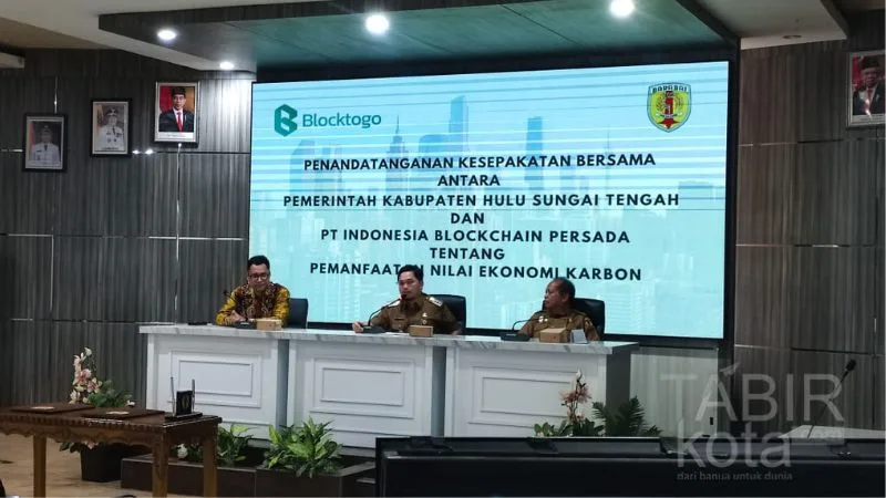 Hulu Sungai Tengah Regency – PT Indonesia Blockchain Persada MoU on Utilizing the Economic Value of Carbon