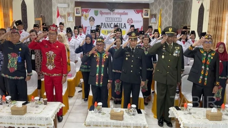 Jajaran Pemkab Barsel Ikuti Peringatan Harlah Pancasila Secara Virtual