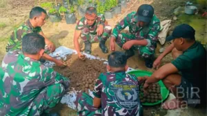 Lestarikan Lingkungan, Kodim 1002/HST Gelar Inovasi Pembuatan Seed Ball