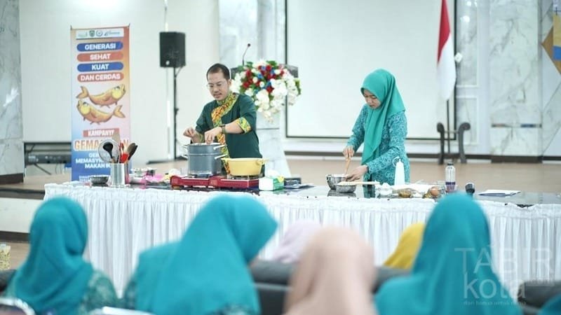 Dukung Tumbuh Kembang Anak, Pemkab Balangan Gelar Demo Masak Serba Ikan